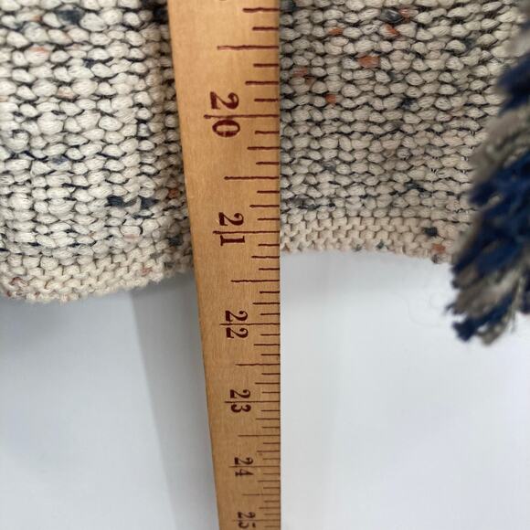 Nice + Zoe Chunky Tweed Knit Open Cardian Neutral Cream Black Medium - Picture 7 of 7